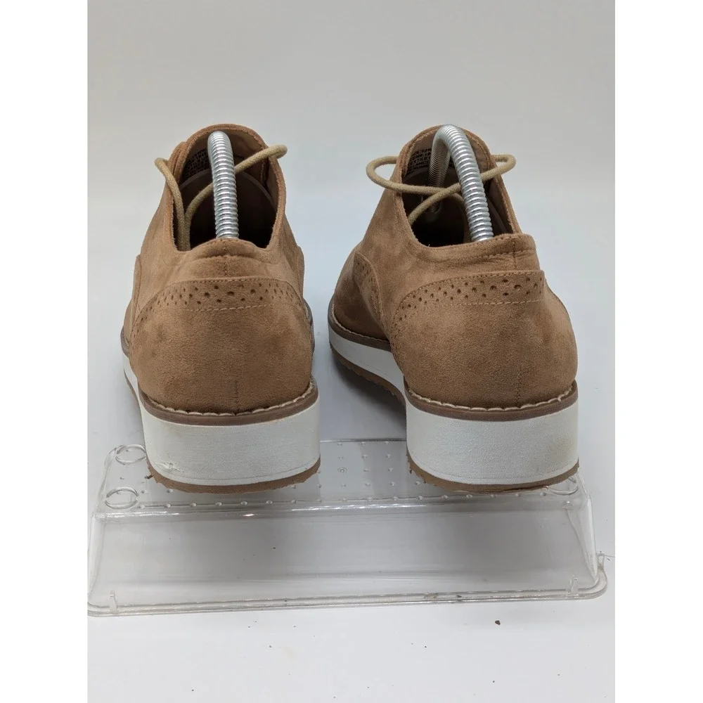 Torrid Lace Up Oxford Shoes Tan Suede Platform Comfort Women's Size 10WW